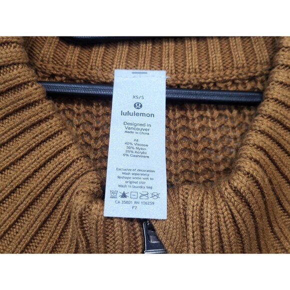 Lululemon Softer Still Wrap Sweater Spiced Bronze - Picture 9 of 13